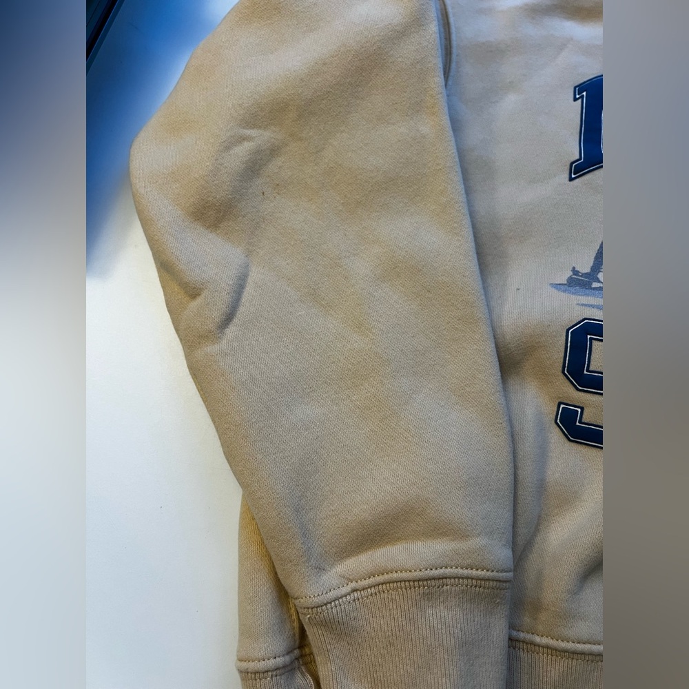 Abercrombie & Fitch (Yellowy mustard color) Maine sailing  Crewneck Sweatshirt - Picture 4 of 11
